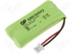 Акумулаторна батерия за безжичен телефон ACCU-T382 Акумулатор: Ni-MH; T382; 2,4V; 550mAh; 44x20x10mm Производител  GP
